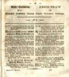 Gesetz-Sammlung für die Königlichen Preussischen Staaten. 1838 No5