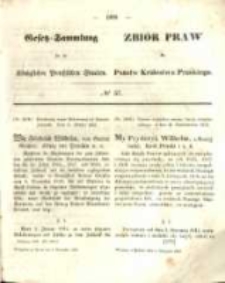 Gesetz-Sammlung für die Königlichen Preussischen Staaten. 1853.11.05 No57
