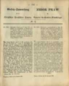 Gesetz-Sammlung für die Königlichen Preussischen Staaten. 1868.11.24 No74