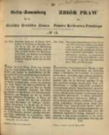 Gesetz-Sammlung für die Königlichen Preussischen Staaten. 1870.03.19 No14