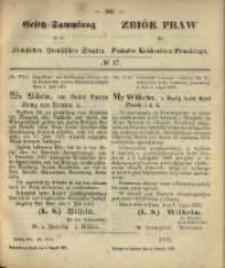 Gesetz-Sammlung für die Königlichen Preussischen Staaten. 1870.08.09 No37