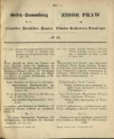 Gesetz-Sammlung für die Königlichen Preussischen Staaten. 1870.10.11 No43