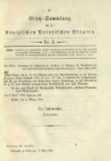 Gesetz-Sammlung für die Königlichen Preussischen Staaten. 1896.03.13 No5