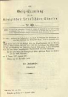 Gesetz-Sammlung f&uuml;r die K&ouml;niglichen Preussischen Staaten. 1896.12.04 No30