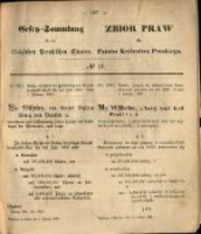 Gesetz-Sammlung für die Königlichen Preussischen Staaten. 1869.02.05 No11