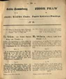 Gesetz-Sammlung für die Königlichen Preussischen Staaten. 1869.03.24 No25