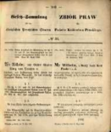 Gesetz-Sammlung für die Königlichen Preussischen Staaten. 1869.05.13 No36