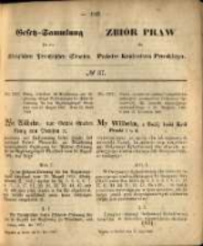 Gesetz-Sammlung für die Königlichen Preussischen Staaten. 1869.05.15 No37
