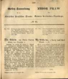 Gesetz-Sammlung für die Königlichen Preussischen Staaten. 1869.11.13 No65