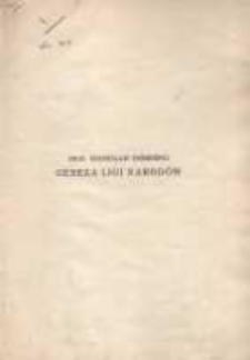 Geneza Ligi Narodów