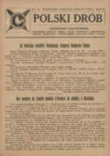 Polski Dr&oacute;b: czasopismo ilustrowane poświęcone hodowli drobiu, gołębi rasowych i pocztowych, ptactwa ozdobnego i śpiewającego, kr&oacute;lik&oacute;w, ps&oacute;w i kot&oacute;w 1924.04 R.3 Nr7/8
