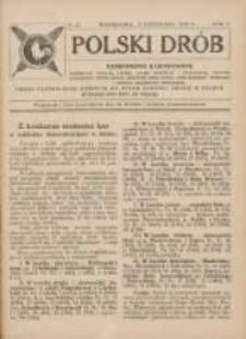 Polski Drób: organ Centralnego Komitetu do Spraw Hodowli Drobiu w Polsce 1926.11.15 R.5 Nr22