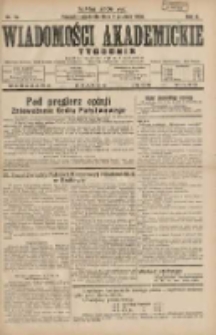 Wiadomości Akademickie 1930.12.07 R.2 Nr10