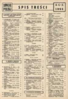 Łowiec Polski. Spis treści. Rok 1966.