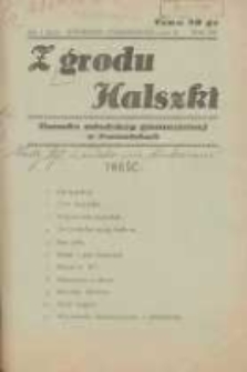 Z Grodu Halszki: pisemko młodzieży gimnazjalnej w Szamotułach 1932 wrzesień/październik R.3 Nr1