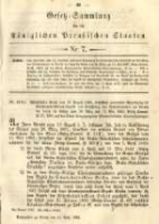 Gesetz-Sammlung für die Königlichen Preussischen Staaten. 1883.03.13 No7