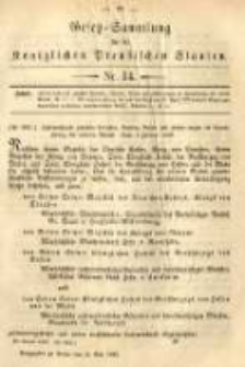 Gesetz-Sammlung für die Königlichen Preussischen Staaten. 1883.05.25 No14