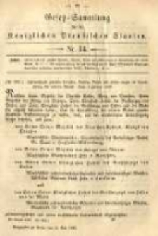 Gesetz-Sammlung für die Königlichen Preussischen Staaten. 1883.05.25 No14