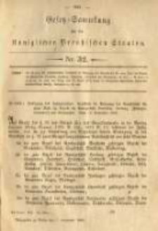 Gesetz-Sammlung für die Königlichen Preussischen Staaten. 1883.11.17 No32