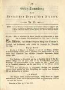 Gesetz-Sammlung für die Königlichen Preussischen Staaten. 1885.04.16 No13
