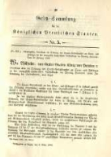 Gesetz-Sammlung f&uuml;r die K&ouml;niglichen Preussischen Staaten. 1889.03.06 No5