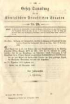 Gesetz-Sammlung f&uuml;r die K&ouml;niglichen Preussischen Staaten. 1889.12.02 No28