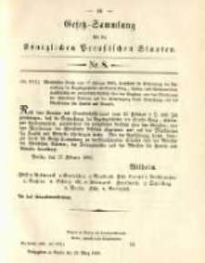 Gesetz-Sammlung für die Königlichen Preussischen Staaten. 1890.03.29 No8