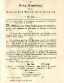 Gesetz-Sammlung für die Königlichen Preussischen Staaten. 1890.04.08 No11