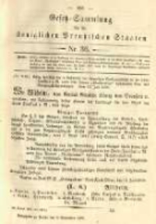 Gesetz-Sammlung für die Königlichen Preussischen Staaten. 1890.09.06 No36