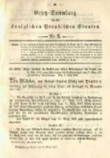 Gesetz-Sammlung für die Königlichen Preussischen Staaten. 1891.03.19 No5