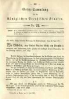Gesetz-Sammlung für die Königlichen Preussischen Staaten. 1891.07.16 No22