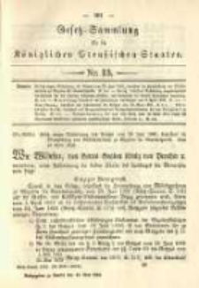 Gesetz-Sammlung für die Königlichen Preussischen Staaten. 1892.05.30 No13