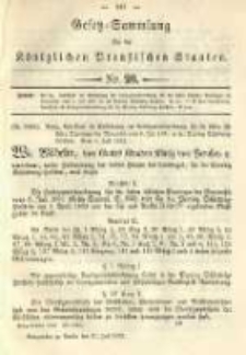 Gesetz-Sammlung für die Königlichen Preussischen Staaten. 1892.07.21 No20