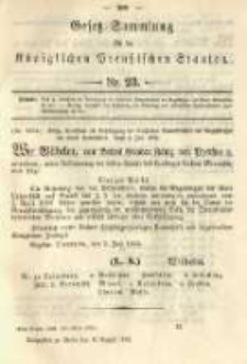 Gesetz-Sammlung für die Königlichen Preussischen Staaten. 1892.08.10 No23