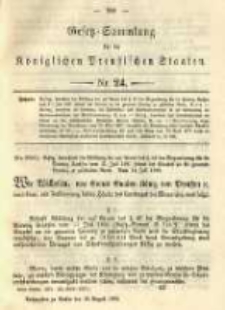 Gesetz-Sammlung für die Königlichen Preussischen Staaten. 1892.08.16 No24