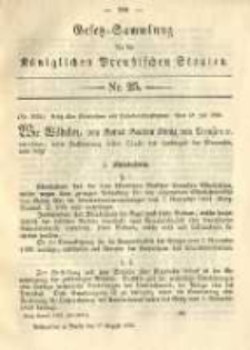 Gesetz-Sammlung für die Königlichen Preussischen Staaten. 1892.08.17 No25