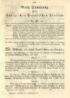 Gesetz-Sammlung für die Königlichen Preussischen Staaten. 1892.09.02 No27
