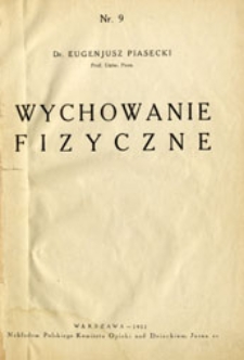 Wychowanie fizyczne