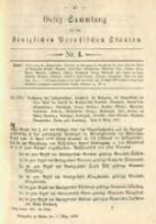 Gesetz-Sammlung f&uuml;r die K&ouml;niglichen Preussischen Staaten. 1893.03.11 No4