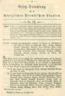 Gesetz-Sammlung f&uuml;r die K&ouml;niglichen Preussischen Staaten. 1893.04.26 No11