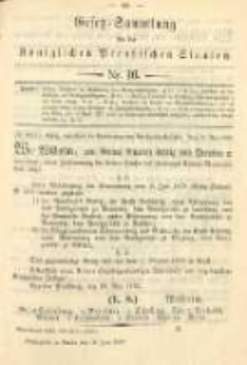 Gesetz-Sammlung für die Königlichen Preussischen Staaten. 1893.06.16 No16