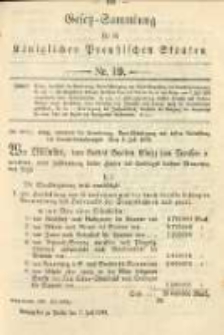 Gesetz-Sammlung für die Königlichen Preussischen Staaten. 1893.07.07 No19