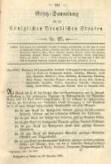 Gesetz-Sammlung für die Königlichen Preussischen Staaten. 1893.11.29 No27