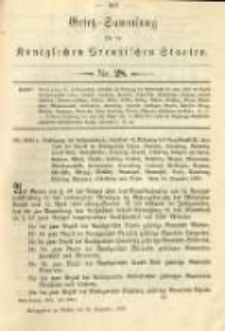 Gesetz-Sammlung f&uuml;r die K&ouml;niglichen Preussischen Staaten. 1893.12.23 No28