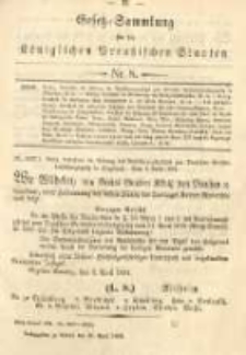 Gesetz-Sammlung f&uuml;r die K&ouml;niglichen Preussischen Staaten. 1894.04.25 No8