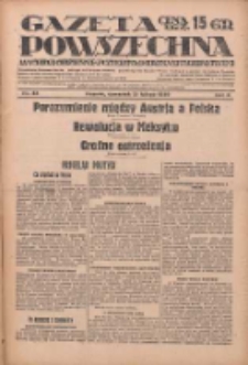 Gazeta Powszechna: wychodzi codziennie z czterema dodatkami tygodniowemi 1929.02.21 R.10 Nr43