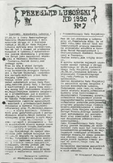 Przegląd Luboński 1990 Nr7