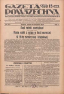 Gazeta Powszechna: wychodzi codziennie z czterema dodatkami tygodniowemi 1929.11.30 R.10 Nr277