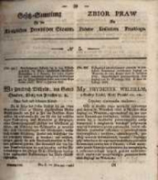 Gesetz-Sammlung für die Königlichen Preussischen Staaten. 1826 No5