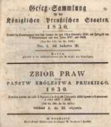 Gesetz-Sammlung für die Königlichen Preussischen Staaten. 1830 No1